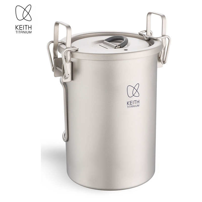 Camping Cooking Tin - قدر أرز من التيتانيوم النقي من