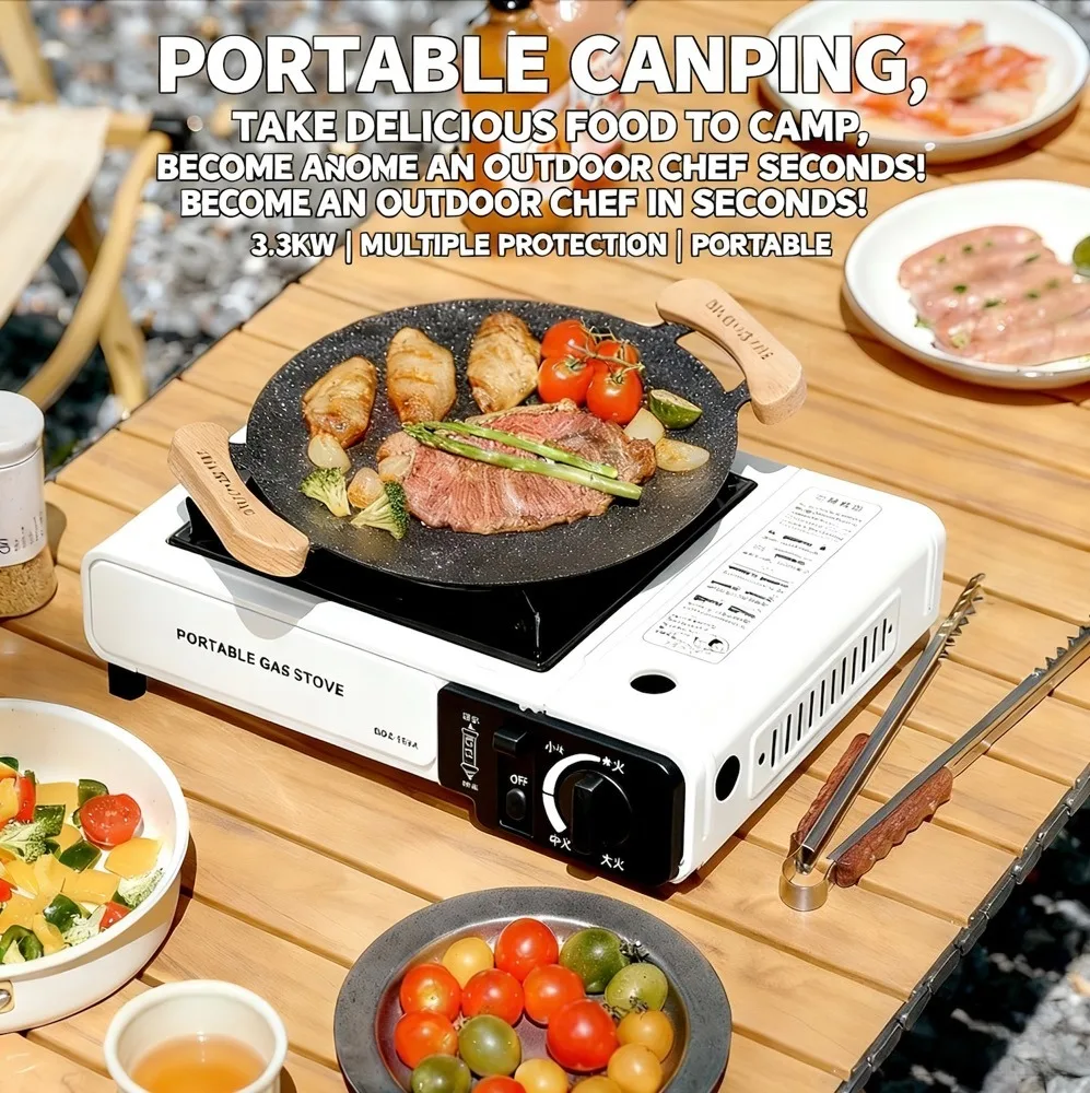 Camping Cooking No Gas - موقد غاز محمول للاستخدام الخارجي، مناسب