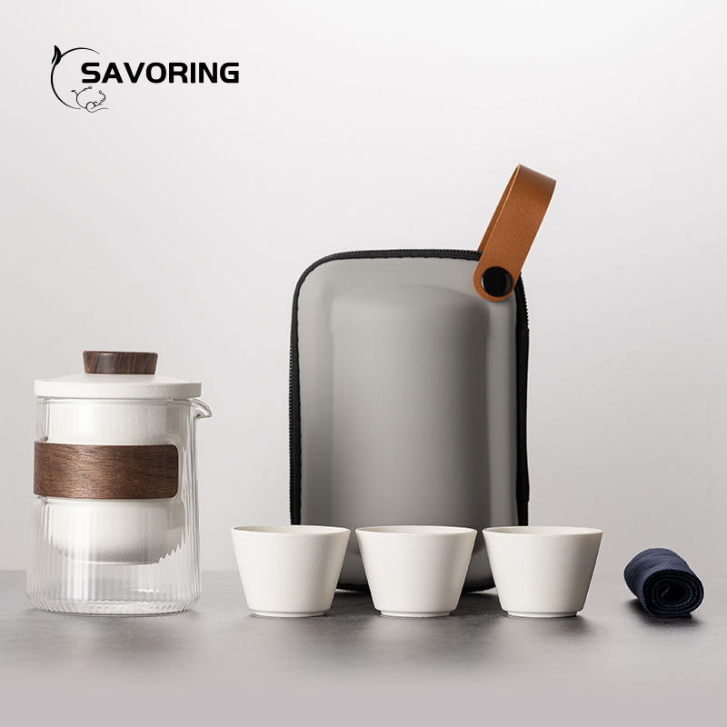 Camping Cooking Utilities - بسيطة الصينية طقم شاي سيراميك 1