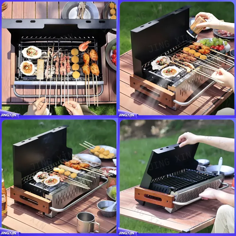 Camping Cooking Requirements - شواية فحم قابلة للطي خفيفة الوزن