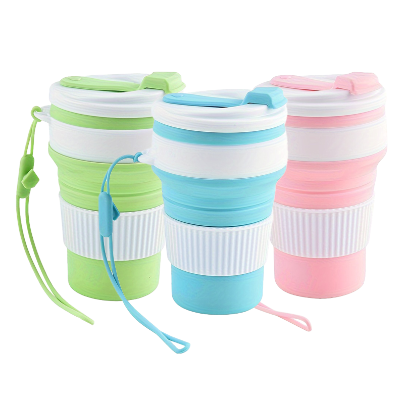 Camping Cooking Pot - كوب سفر قابل للطي من السيليكون،