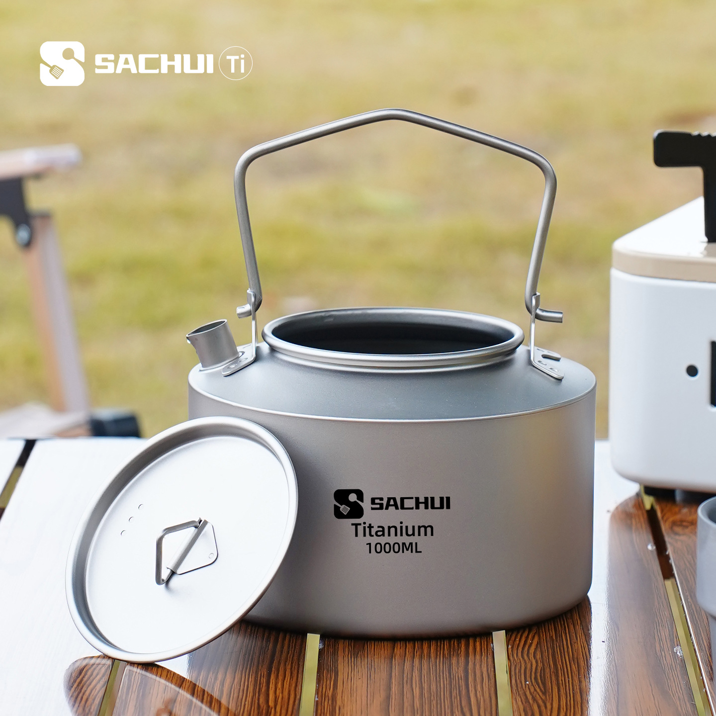 Camping Cooking Tin - إبريق من التيتانيوم النقي سعة 1000