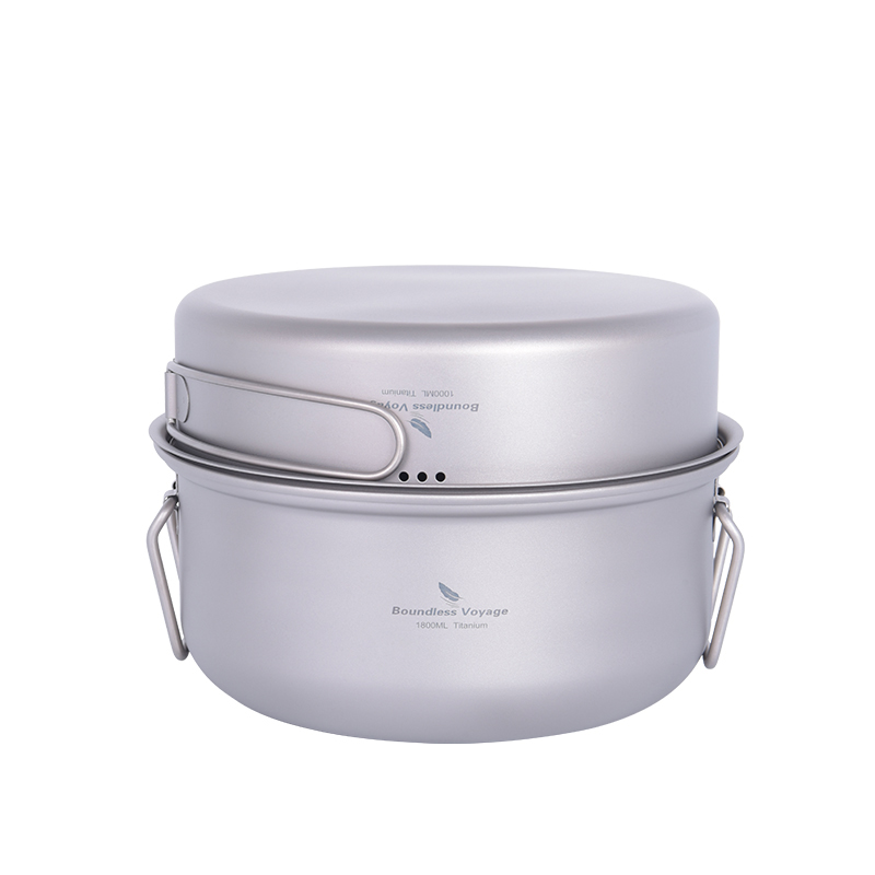 Camping Cooking Pot - طقم أواني طهي التيتانيوم من Boundless