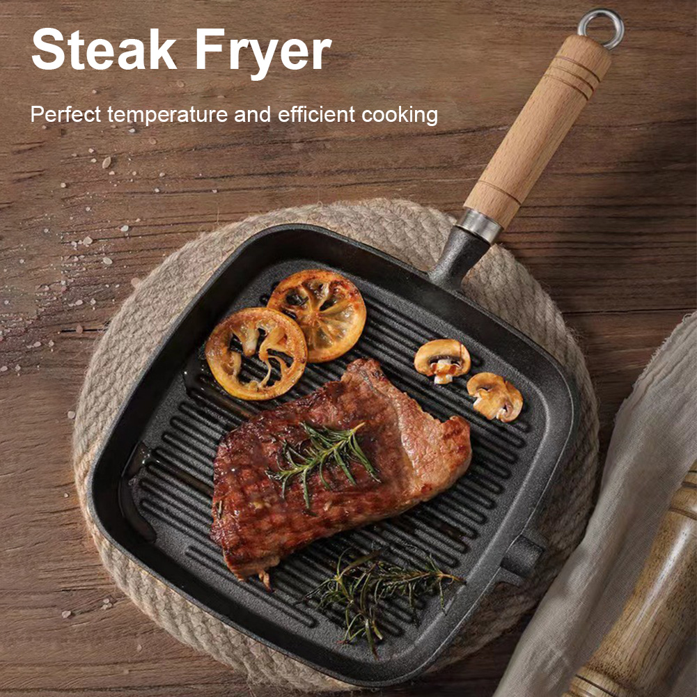 Skillet Cast Iron Camp - مقلاة حديدية غير مطلية غير لاصقة
