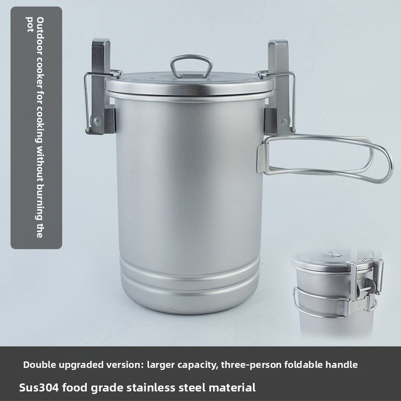 Camping Cooking Pot - قدر طهي الأرز متعدد الوظائف للتخييم