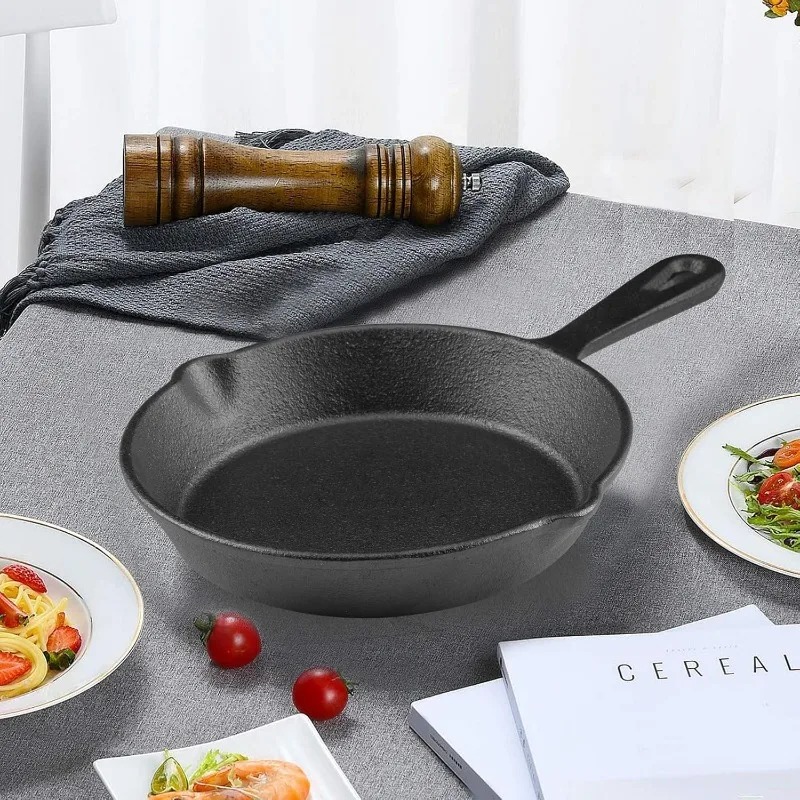 Skillet Cast Iron Camp - 1 قطعة 14 سنتيمتر التخييم داخلي