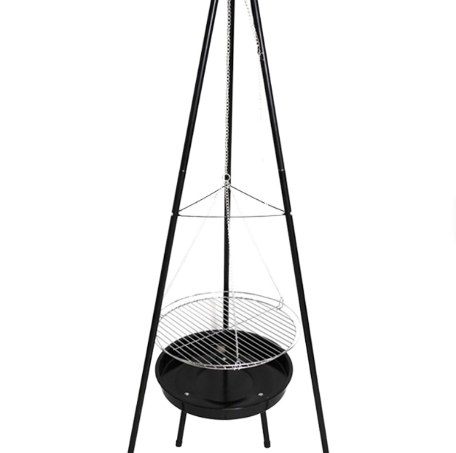 Camping Cooking Tripod - شواية باربكيو ثلاثية القوائم شديدة التحمل
