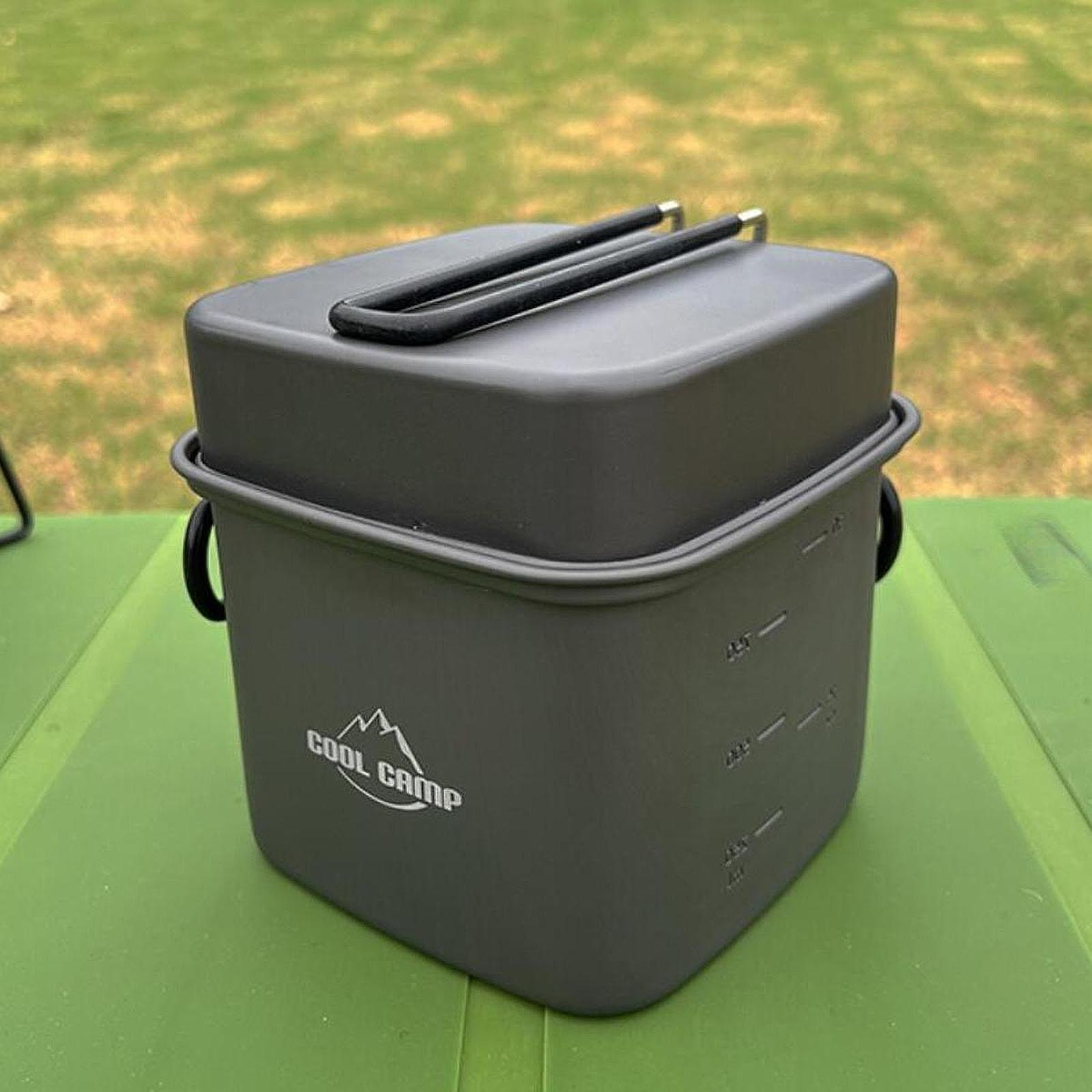 Camping Cooking Set - طقم أدوات طهي للتخييم، مقلاة خفيفة