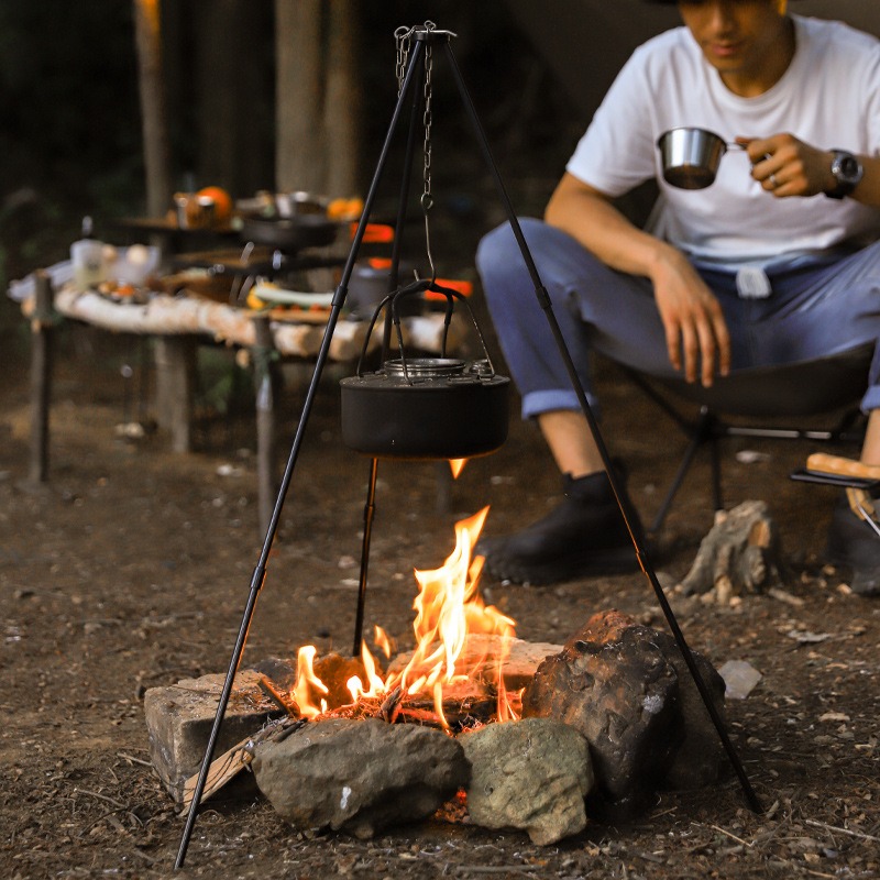 Camping Cooking Tripod - حامل ثلاثي القوائم محمول للطهي في