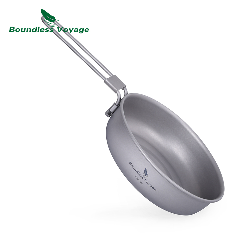 Camping Cooking Tin - مقلاة خفيفة للغاية من التيتانيوم لا