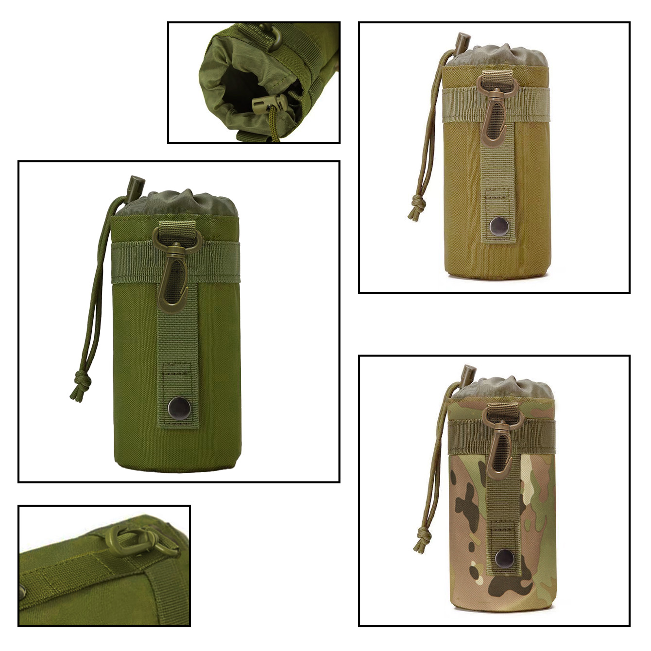 Camping Cooking Tin - غطاء عازل رياضي، حقيبة الخصر، غلاية