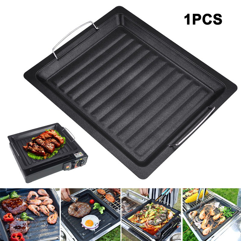Camping Cooking Set - مقلاة شواء مربعة سميكة للاستخدام الخارجي