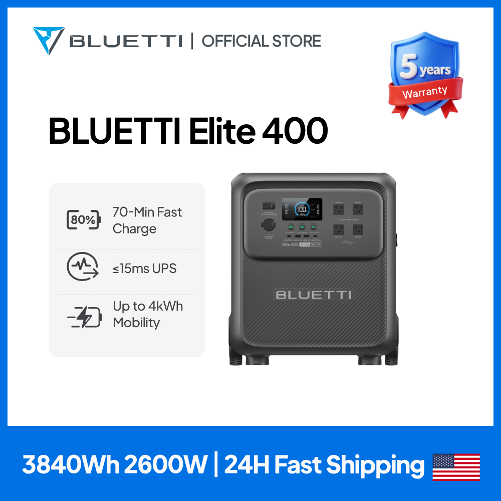 Camping Cooking Tin - محطة طاقة شمسية BLUETTI Elite 400