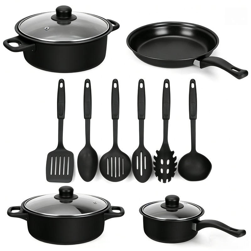 Skillet Cast Iron Camp - طقم أواني طهي غير لاصقة مكون