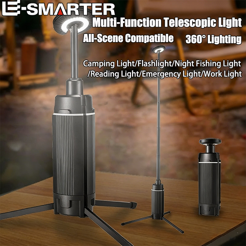 Camping Cooking Tripod - مصباح عمل LED متداخل محمول ،