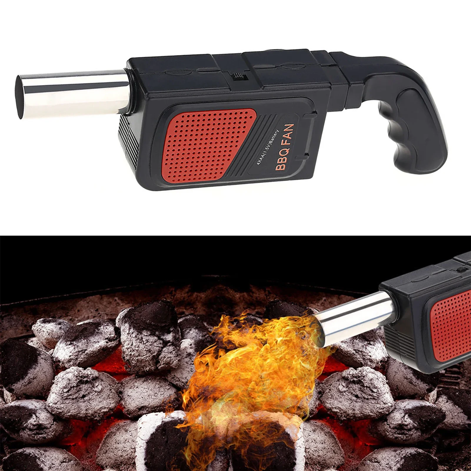 Camping Cooking Utilities - مروحة شواء كهربائية محمولة باليد للاستخدام
