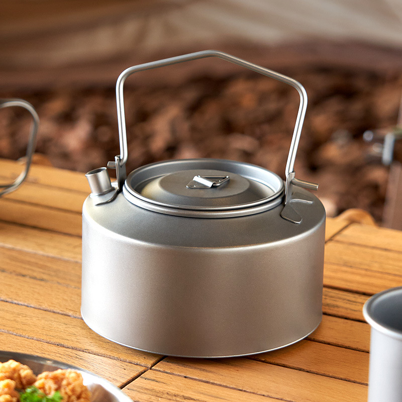 Camping Cooking Pot - غلاية مياه الطبخ للتخييم، غلاية تيتانيوم،