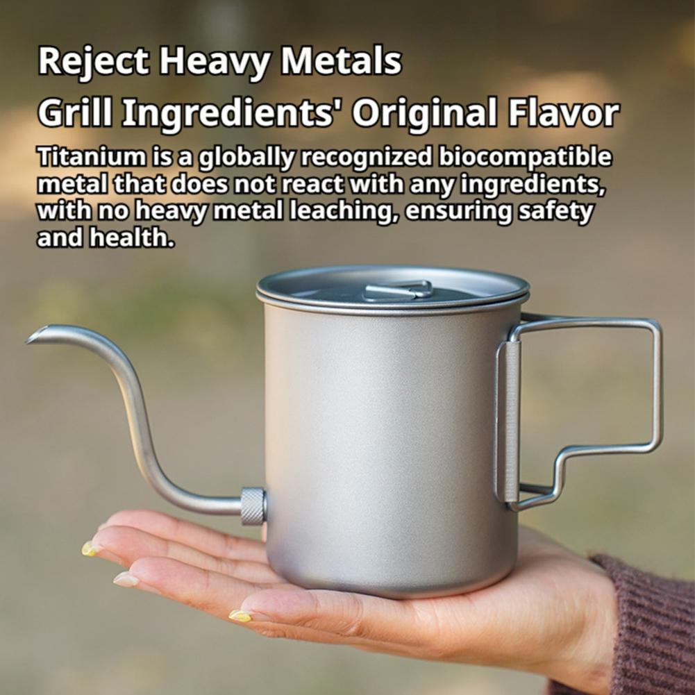 إبريق قهوة من التيتانيوم خفيف  - مراجعة Camping Cooking Utilities وسعره