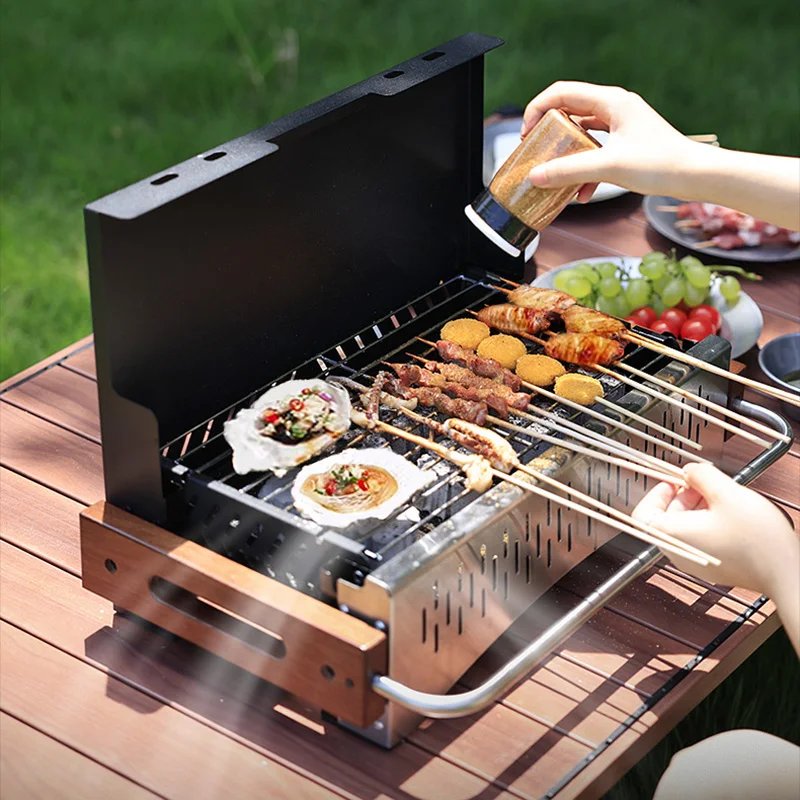 شواية فحم خفيفة الوزن قابلة لل - مراجعة Camping Cooking Requirements وسعره