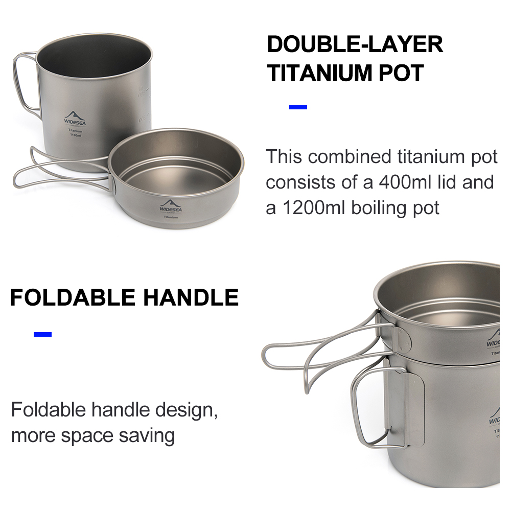 وعاء تخييم من التيتانيوم خفيف  - مراجعة Camping Cooking Utilities وسعره