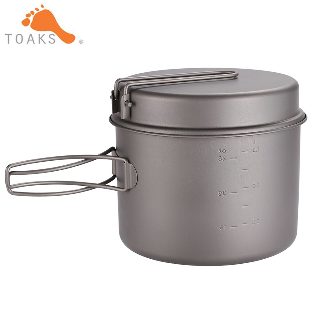 TOAKS طقم حلل استانلس ستيل خفي - مراجعة Camping Cooking Utilities وسعره