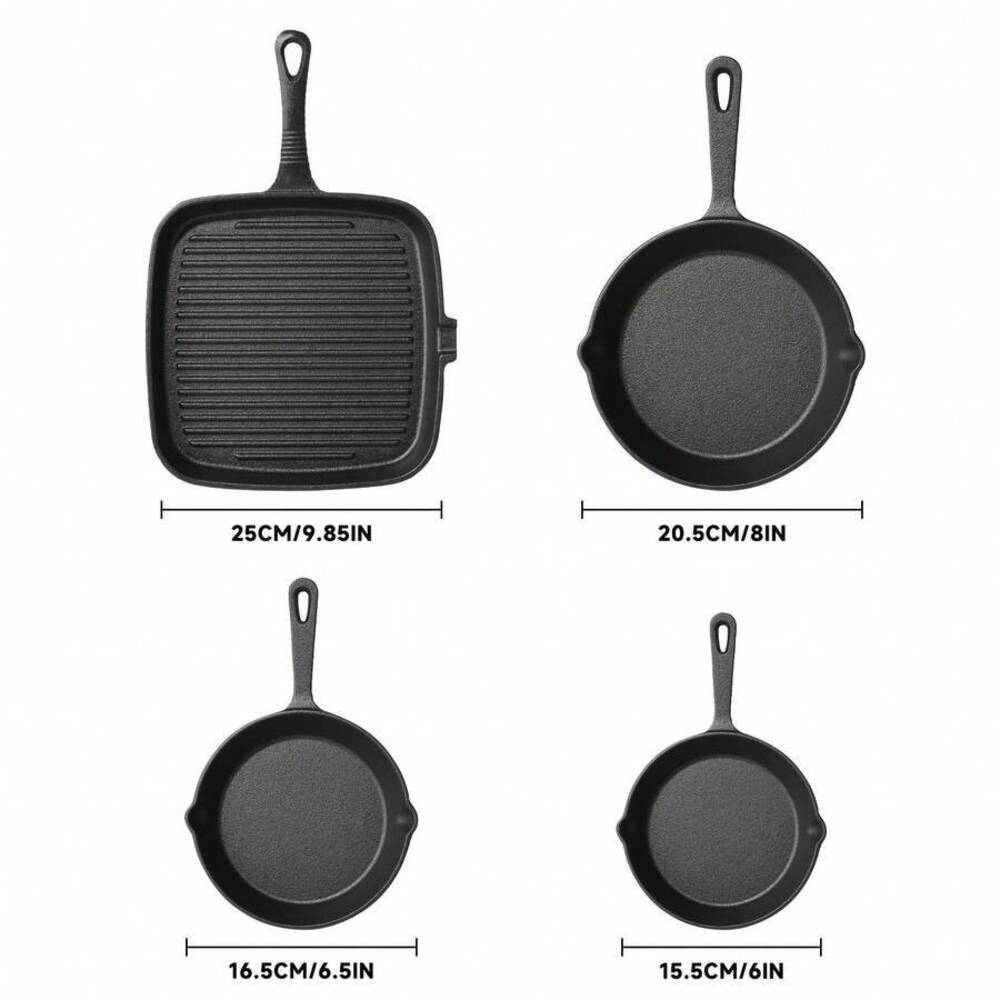 مجموعة أواني طهي من الحديد الز - مراجعة Skillet Cast Iron Camp وسعره