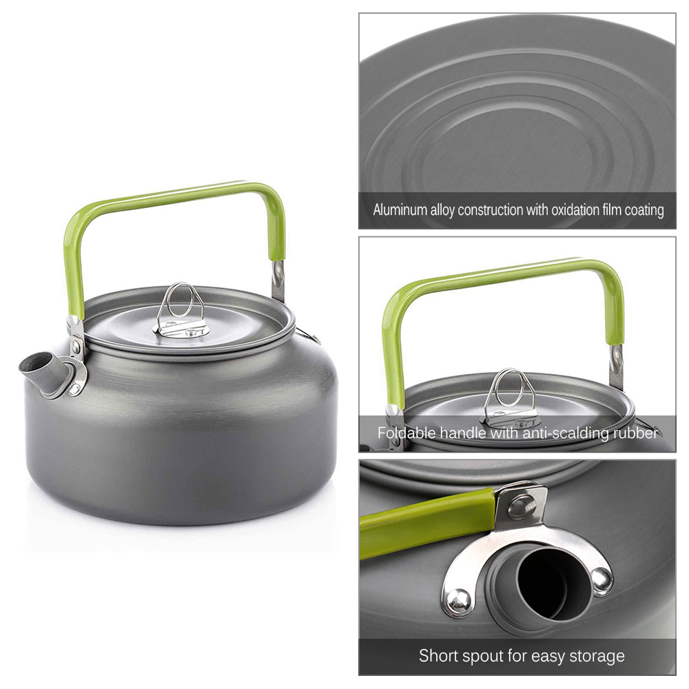 المحمولة في الهواء الطلق غلاية - مراجعة Camping Cooking Tin وسعره