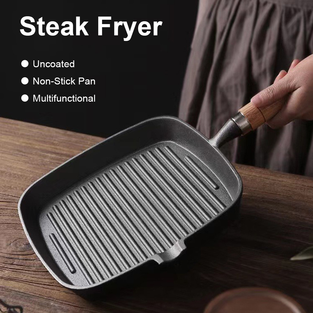 مقلاة حديدية غير مطلية غير لاص - مراجعة Skillet Cast Iron Camp وسعره