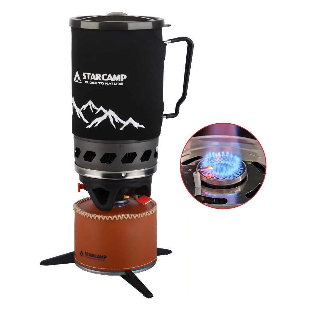 STARCAMP 1400 مل موقد غاز سريع - مراجعة Camping Cooking No Gas وسعره