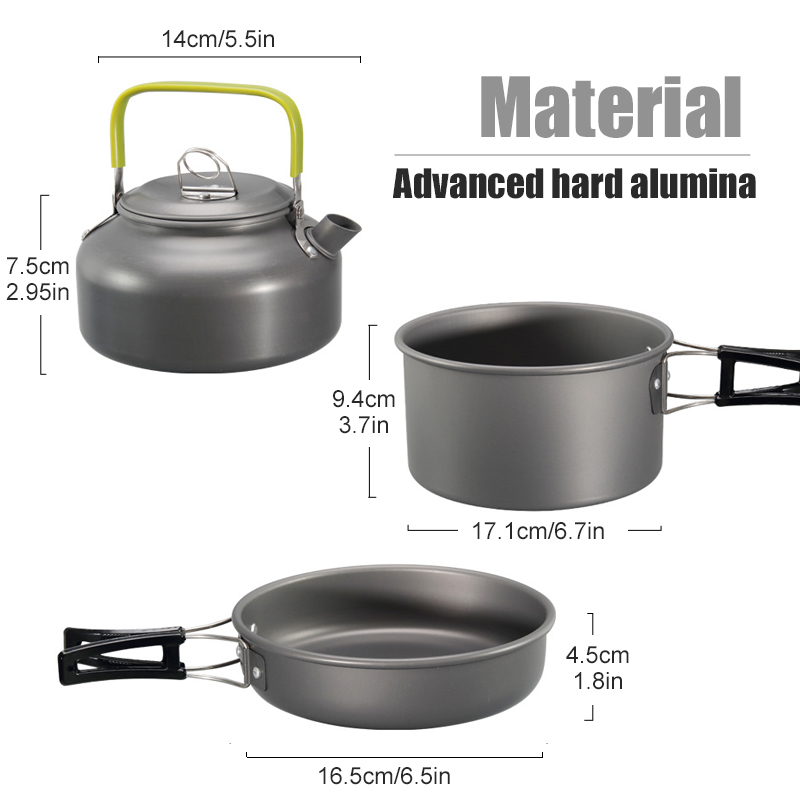 WESTTUNE التخييم طقم حلل استان - مراجعة Camping Cooking Tin وسعره