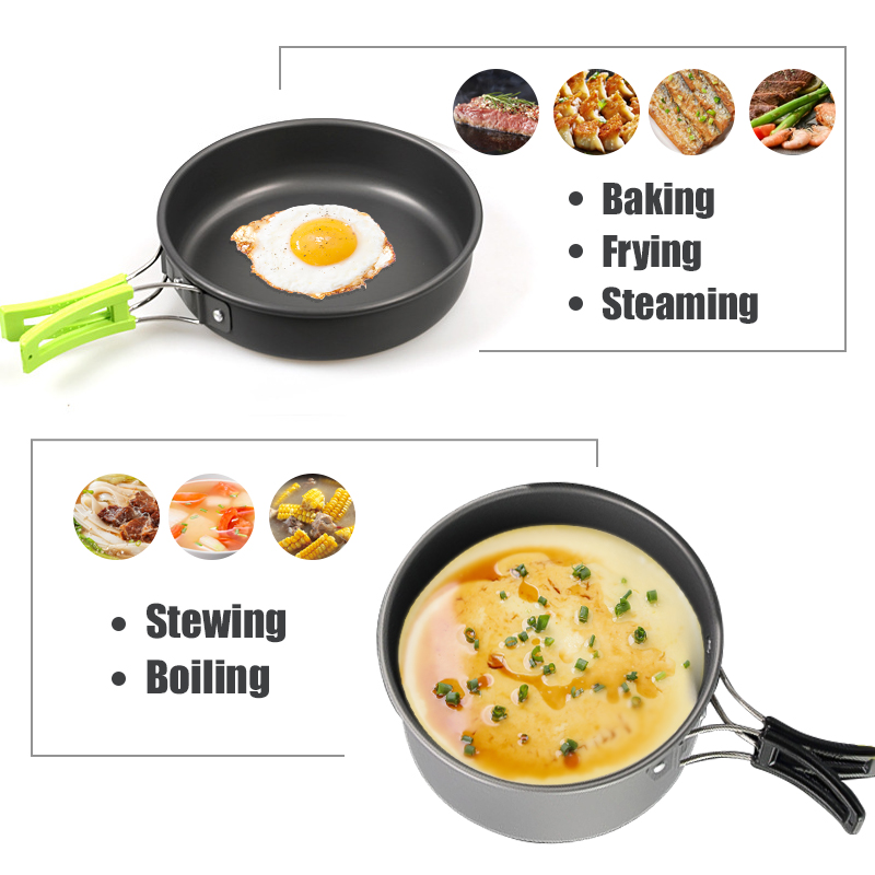 WESTTUNE التخييم طقم حلل استان - مراجعة Camping Cooking Tin وسعره