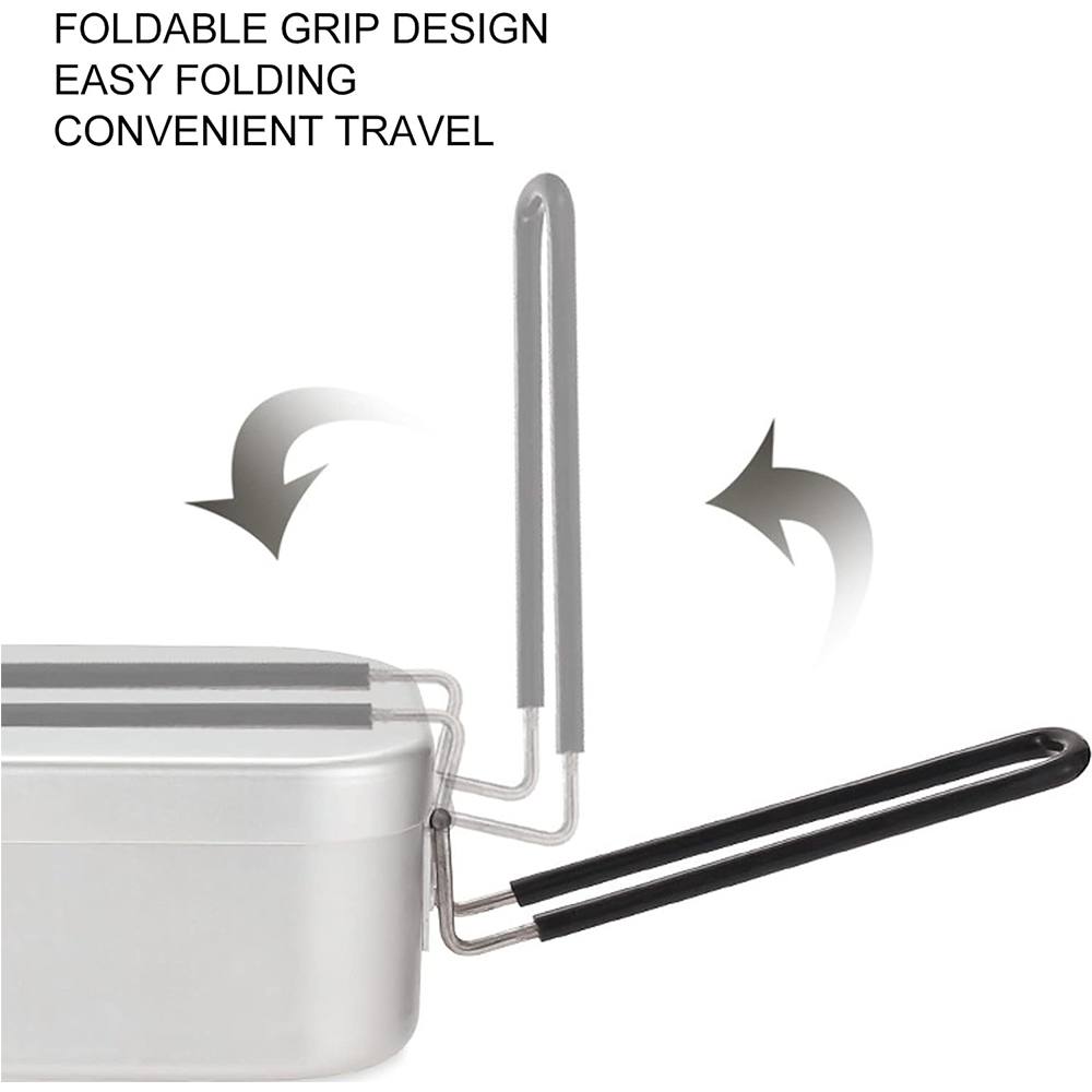 800 مللي صناديق الغداء الألومن - مراجعة Camping Cooking Set وسعره