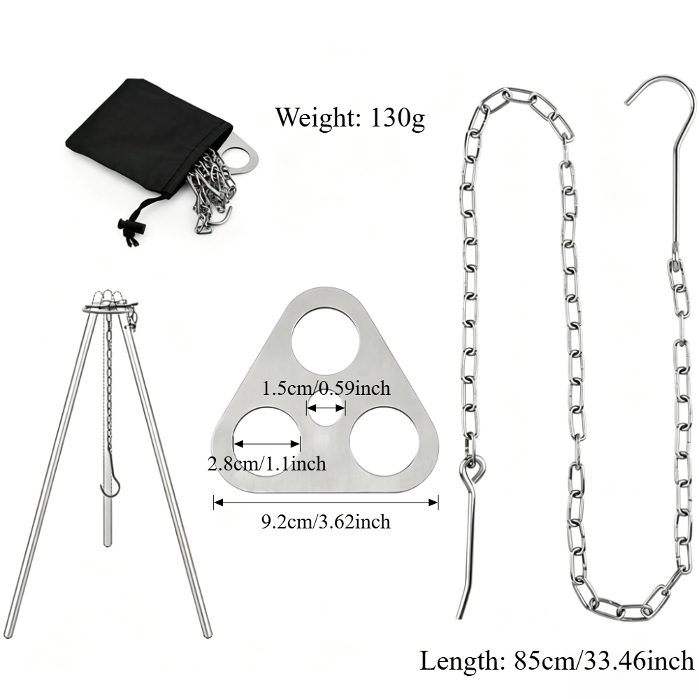 حامل ثلاثي القوائم قابل للتعدي - مراجعة Camping Cooking Tripod وسعره