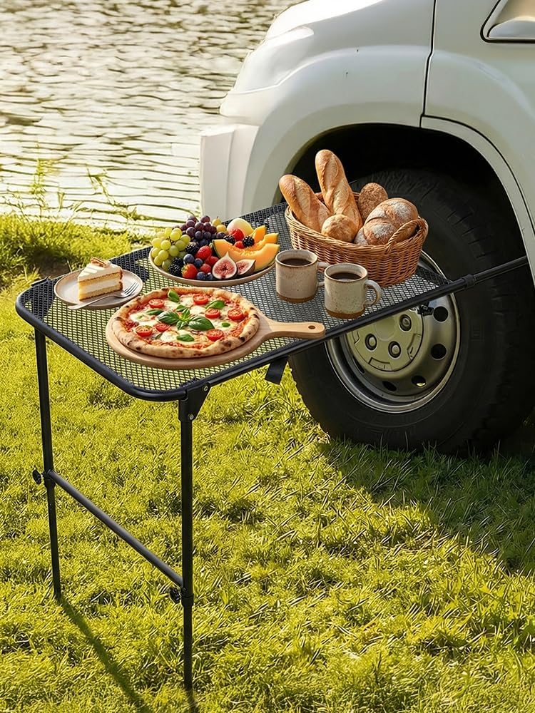 طاولة تخييم فولاذية تُثبت على  - مراجعة Camping Cooking Requirements وسعره