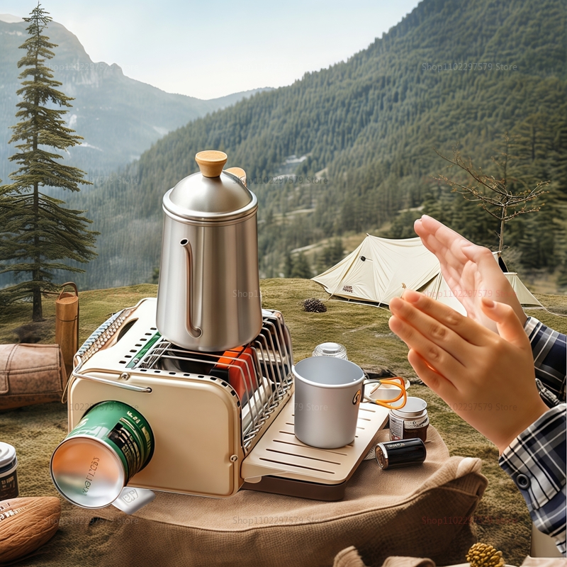 موقد غاز محمول للتخييم بقوة 12 - مراجعة Camping Cooking No Gas وسعره