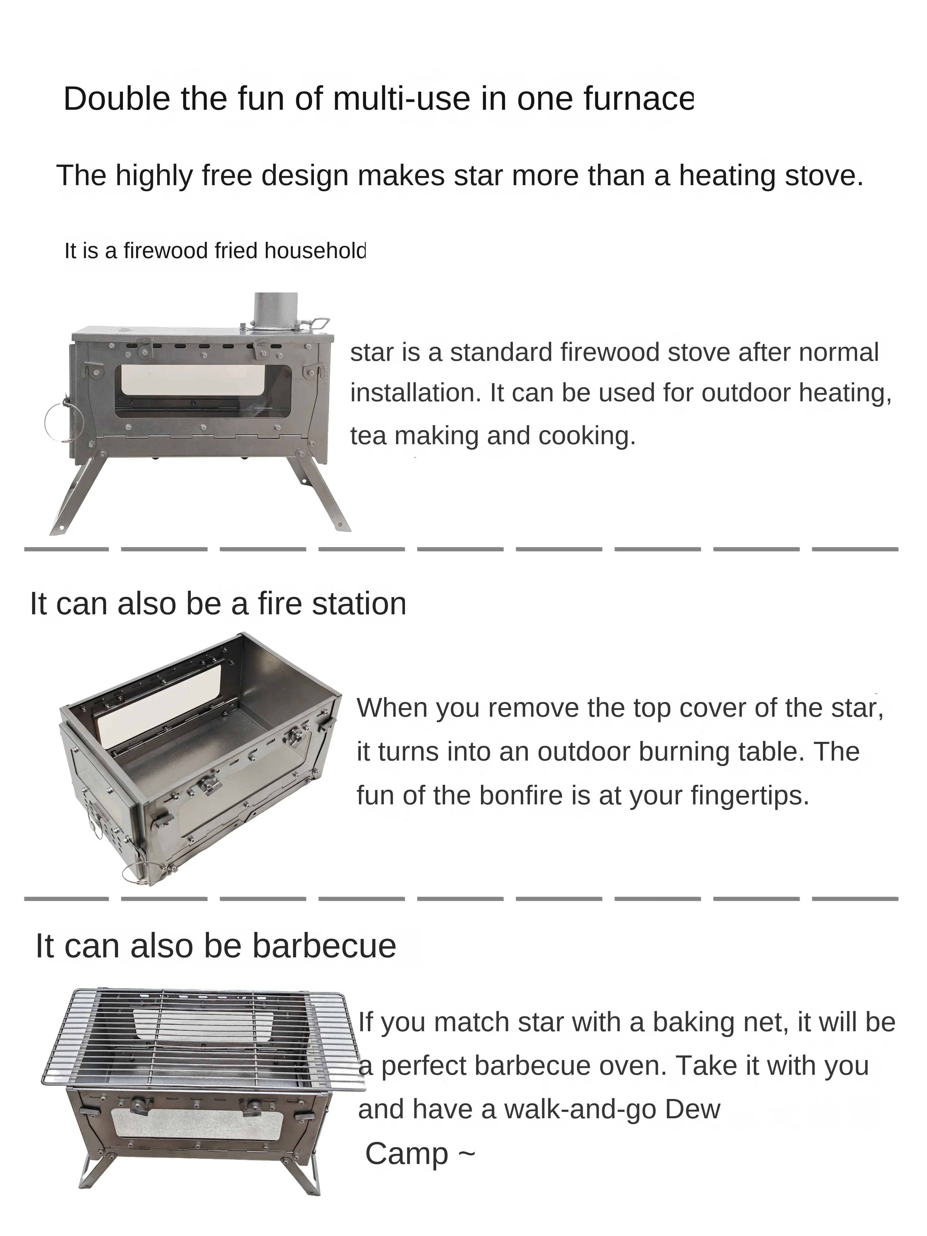 WT Star Ti سبائك التيتانيوم لل - مراجعة Camping Cooking Gazebo وسعره