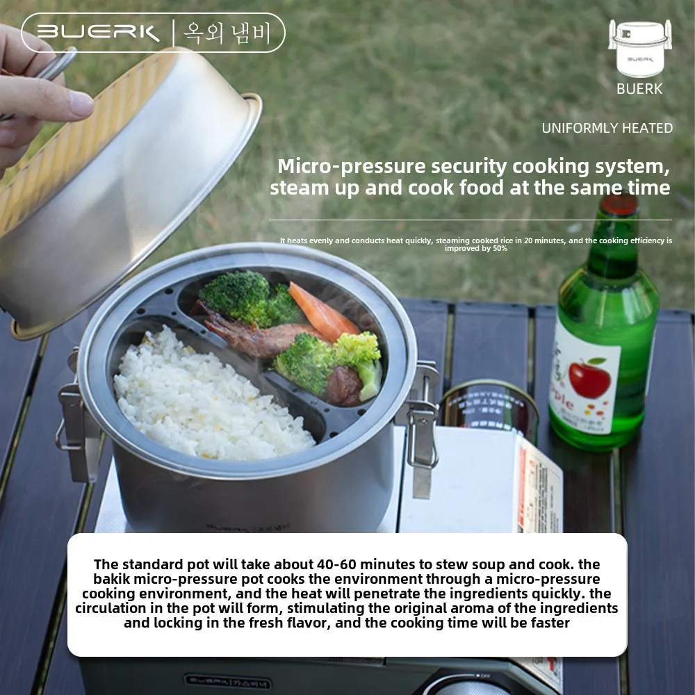 وعاء تبخير وقلي متعدد الوظائف  - مراجعة Camping Cooking Pot وسعره
