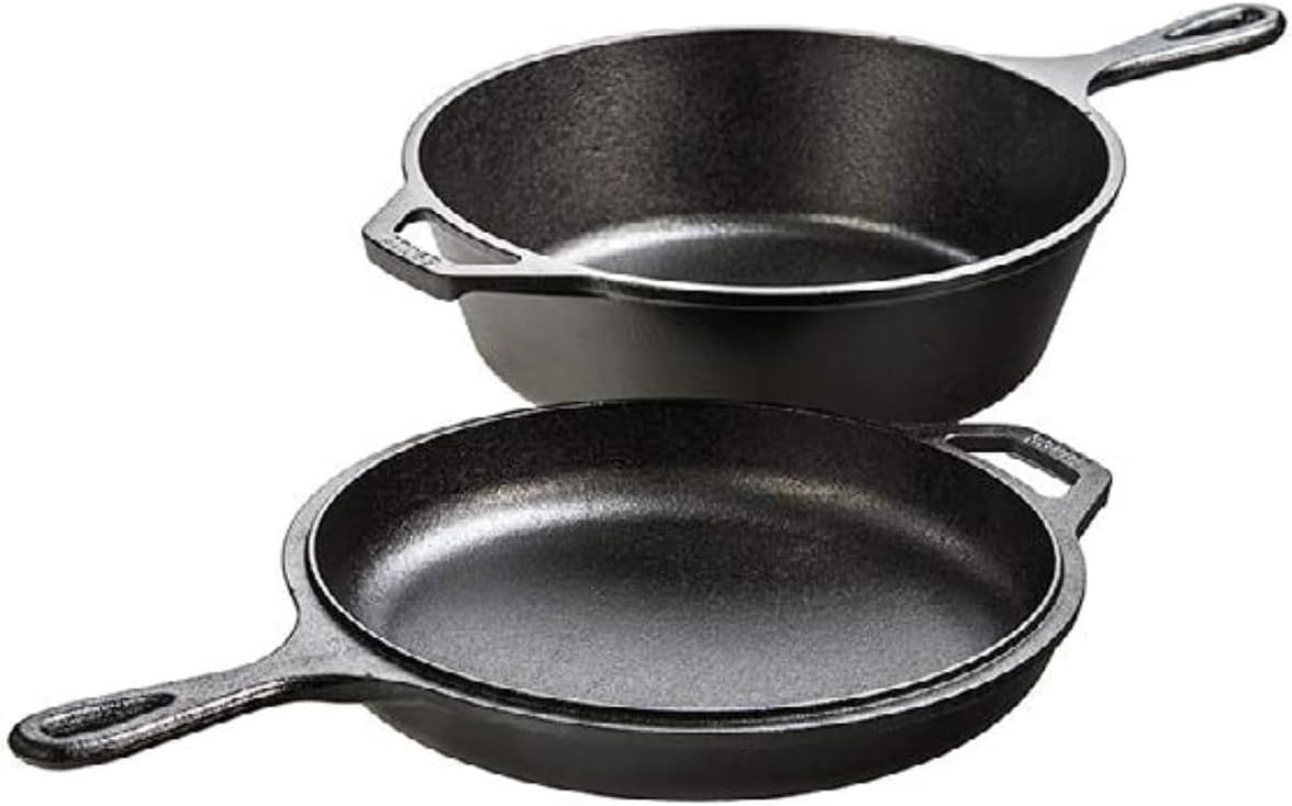 طقم طهي متعدد الاستخدامات من ا - مراجعة Skillet Cast Iron Camp وسعره