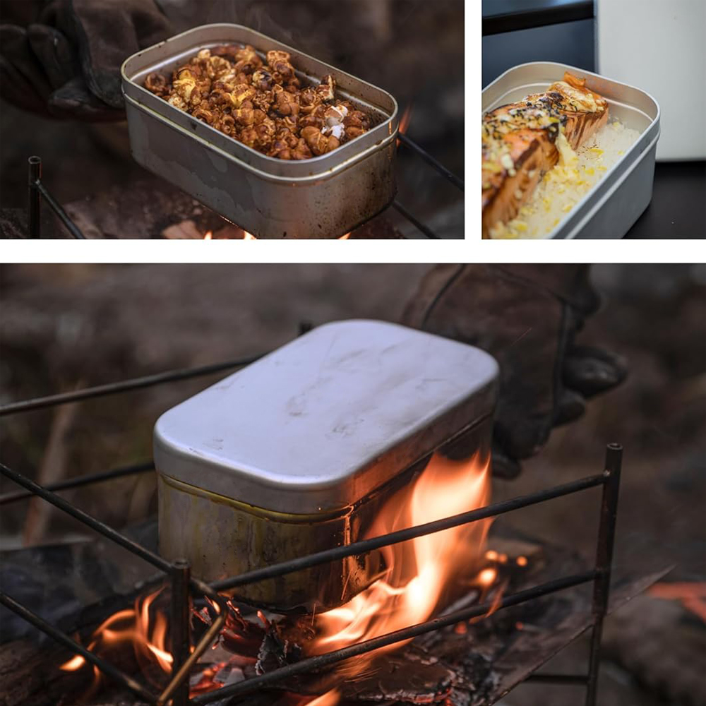 مقبض صندوق بينتو قابل للطي، حا - مراجعة Camping Cooking Pot وسعره