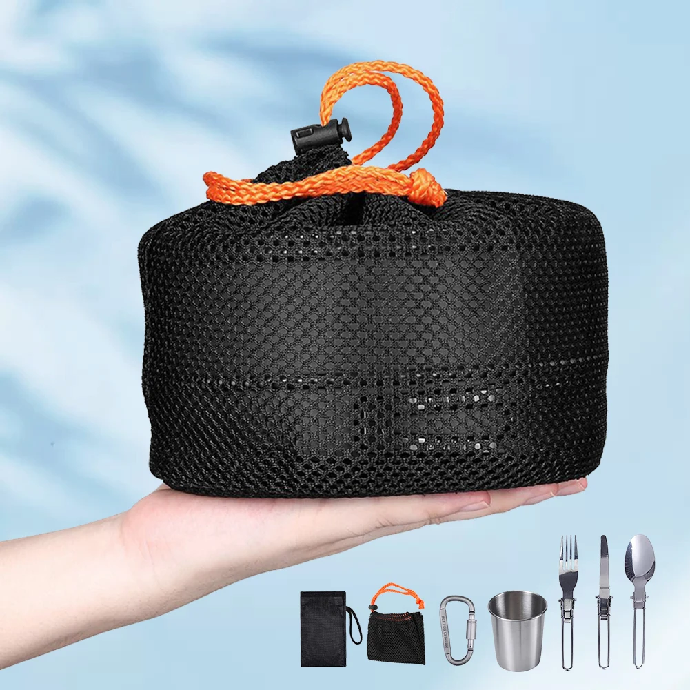 طقم أدوات طهي للتخييم، غلاية و - مراجعة Camping Cooking Set وسعره