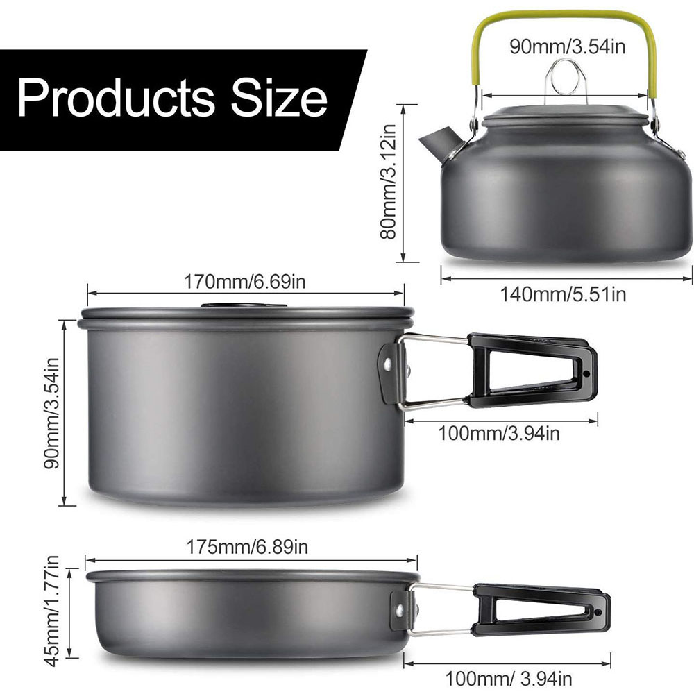 مجموعة أدوات الطهي للتخييم الخ - مراجعة Camping Cooking Pot وسعره