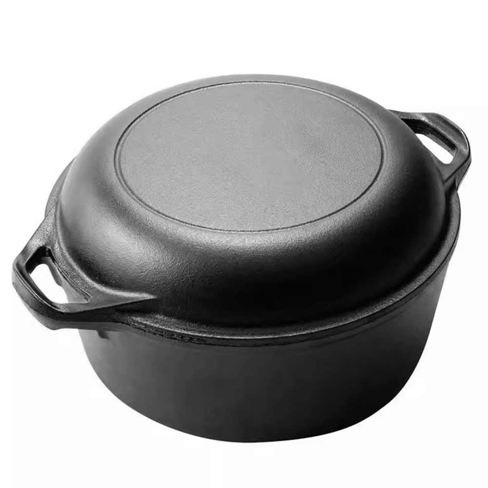 فرن هولندي 2 في 1 من الحديد ال - مراجعة Skillet Cast Iron Camp وسعره