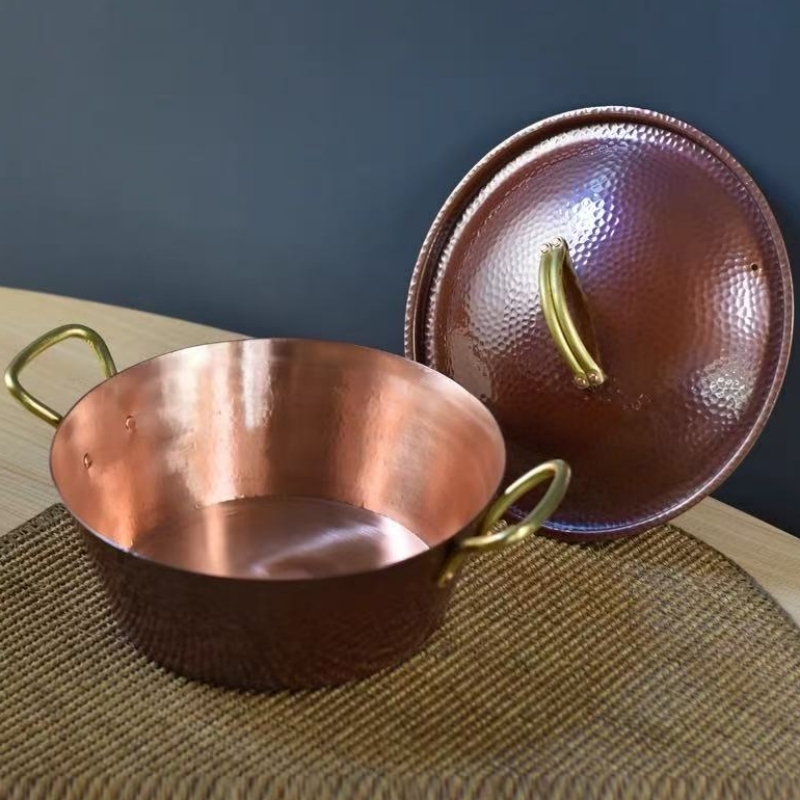 وعاء نحاسي عتيق مصنوع يدويًا،  - مراجعة Camping Cooking Pot وسعره