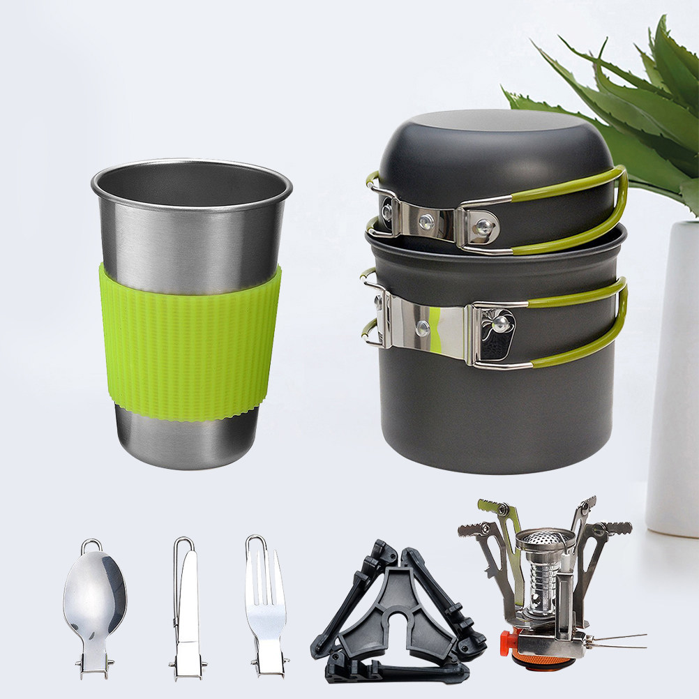 طقم أواني طهي للتخييم في الهوا - مراجعة Camping Cooking Set وسعره